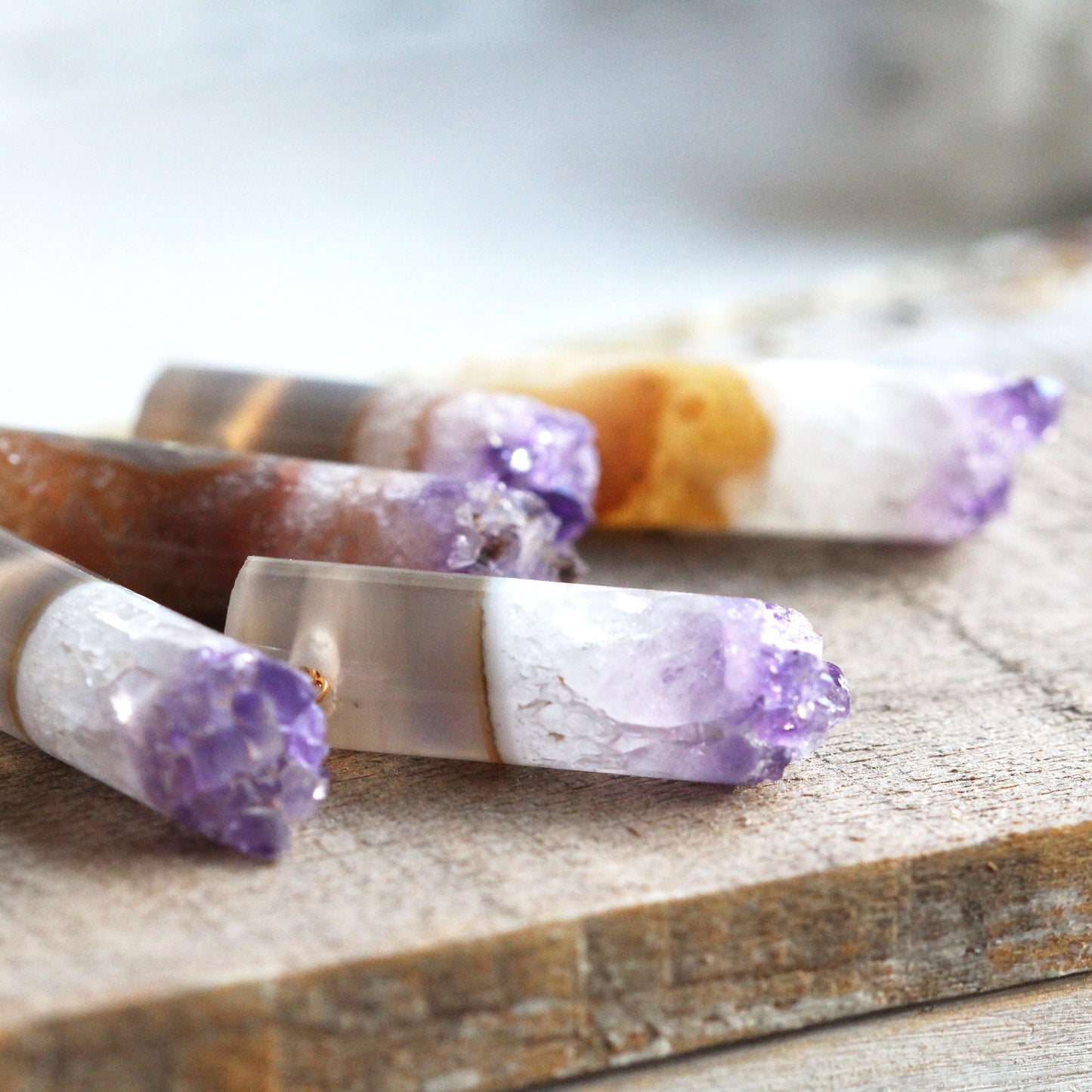 Amethyst Necklace - Purple Crystal Pendant - February Birthstone - Raw Amethyst Pendant