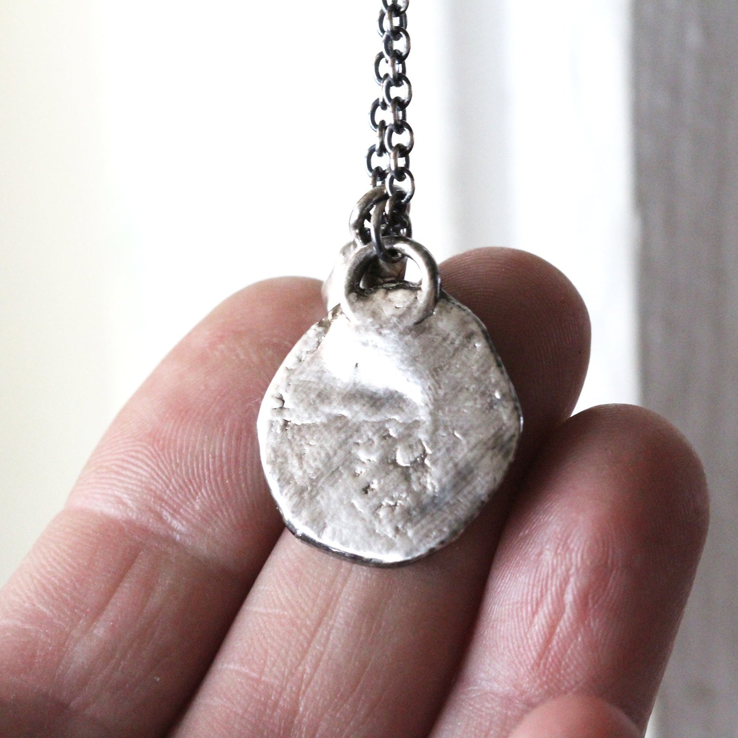 Ancient Coin Necklace - Charm Necklace - Mexican Opal Pendant