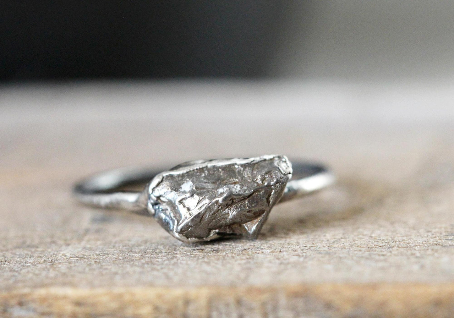 Meteorite Ring - Campo del Cielo Meteorite - Copper Ring - Geekery Collector Gift - Astronomy Gift
