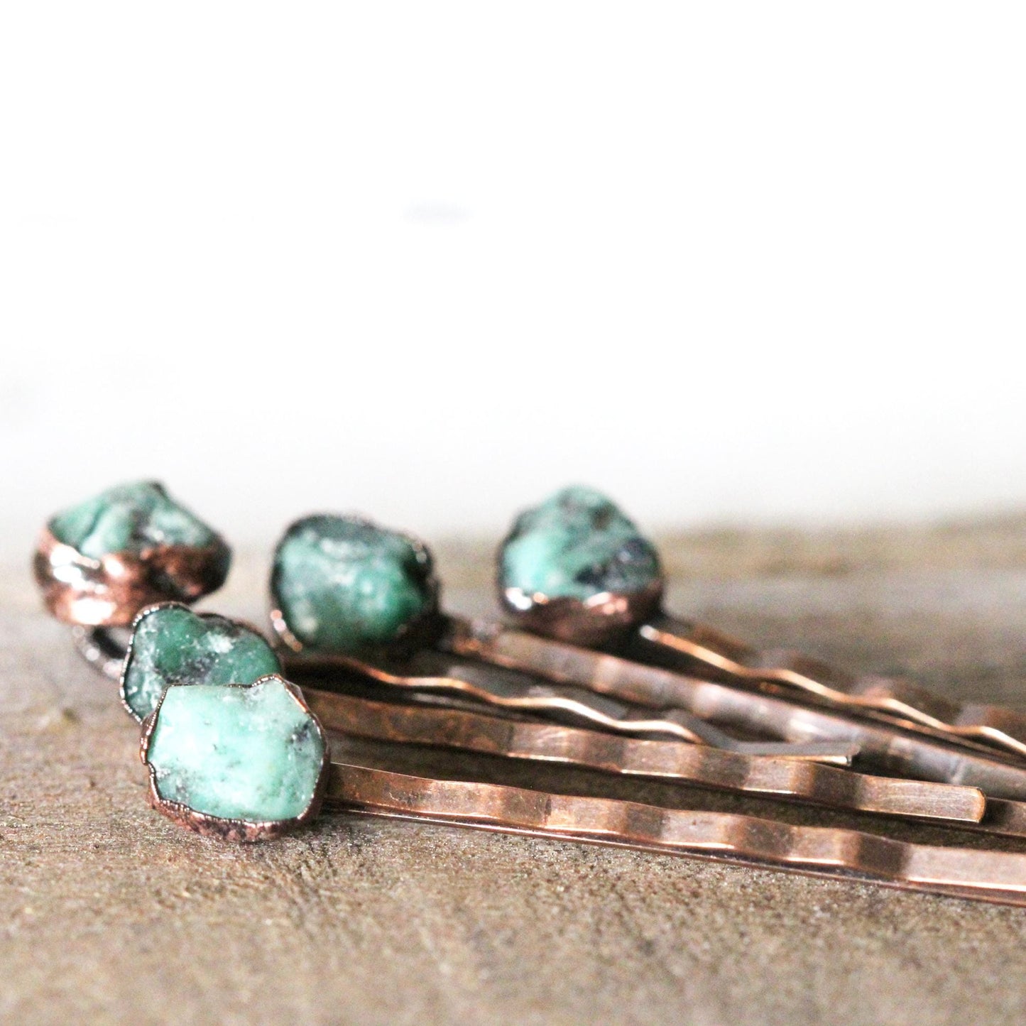 Stone Bobby Pin - Emerald Hair Accessory - Stone Hair Jewelry - May Birthstone