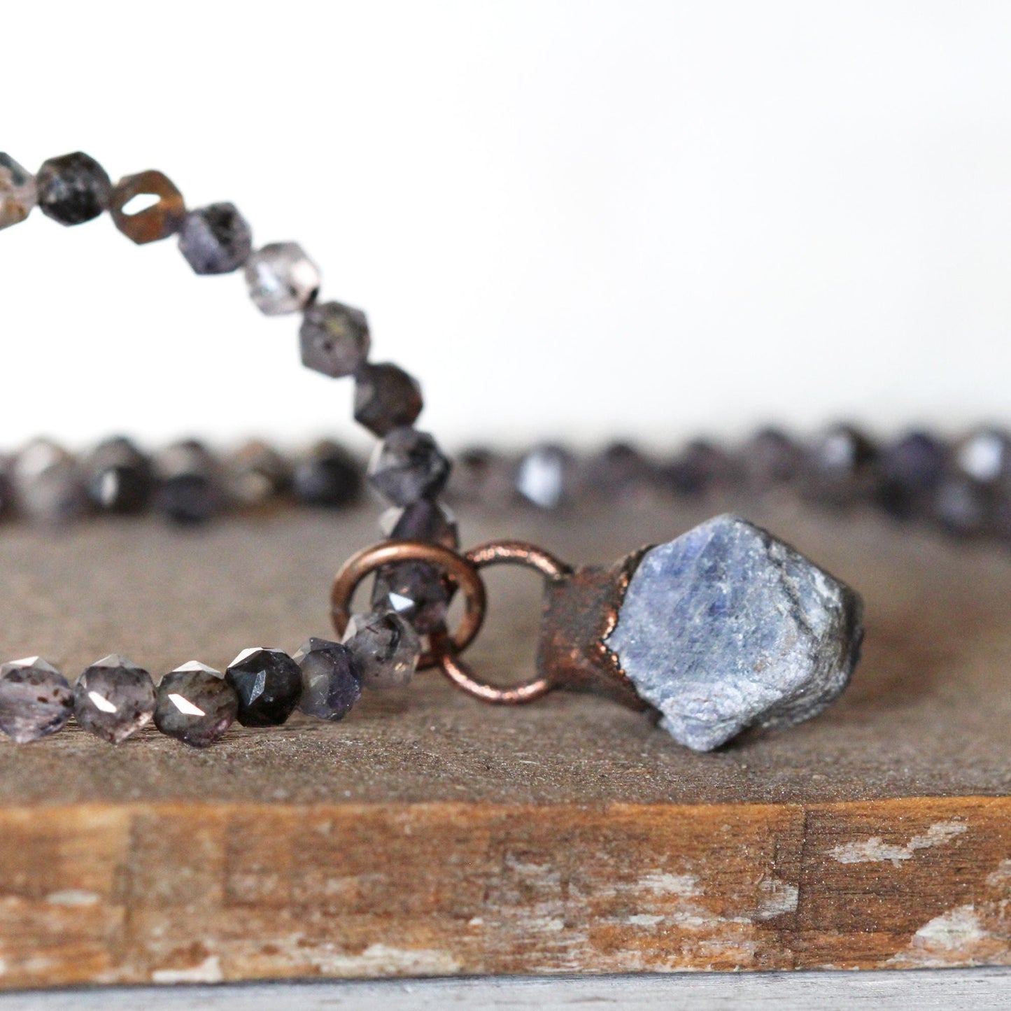 Sapphire Necklace - Beaded Jewelry - September Birthstone