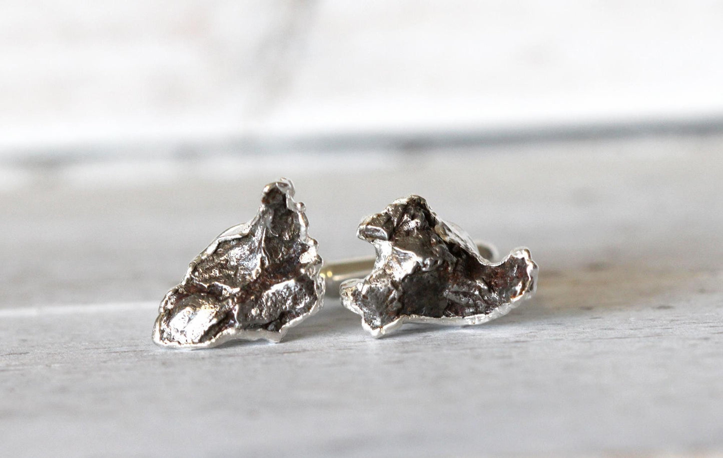 Meteorite Cuff Links - Campo del Cielo Cufflinks - Groom Cufflinks - Groomsmen Gift - Father's Day Gift