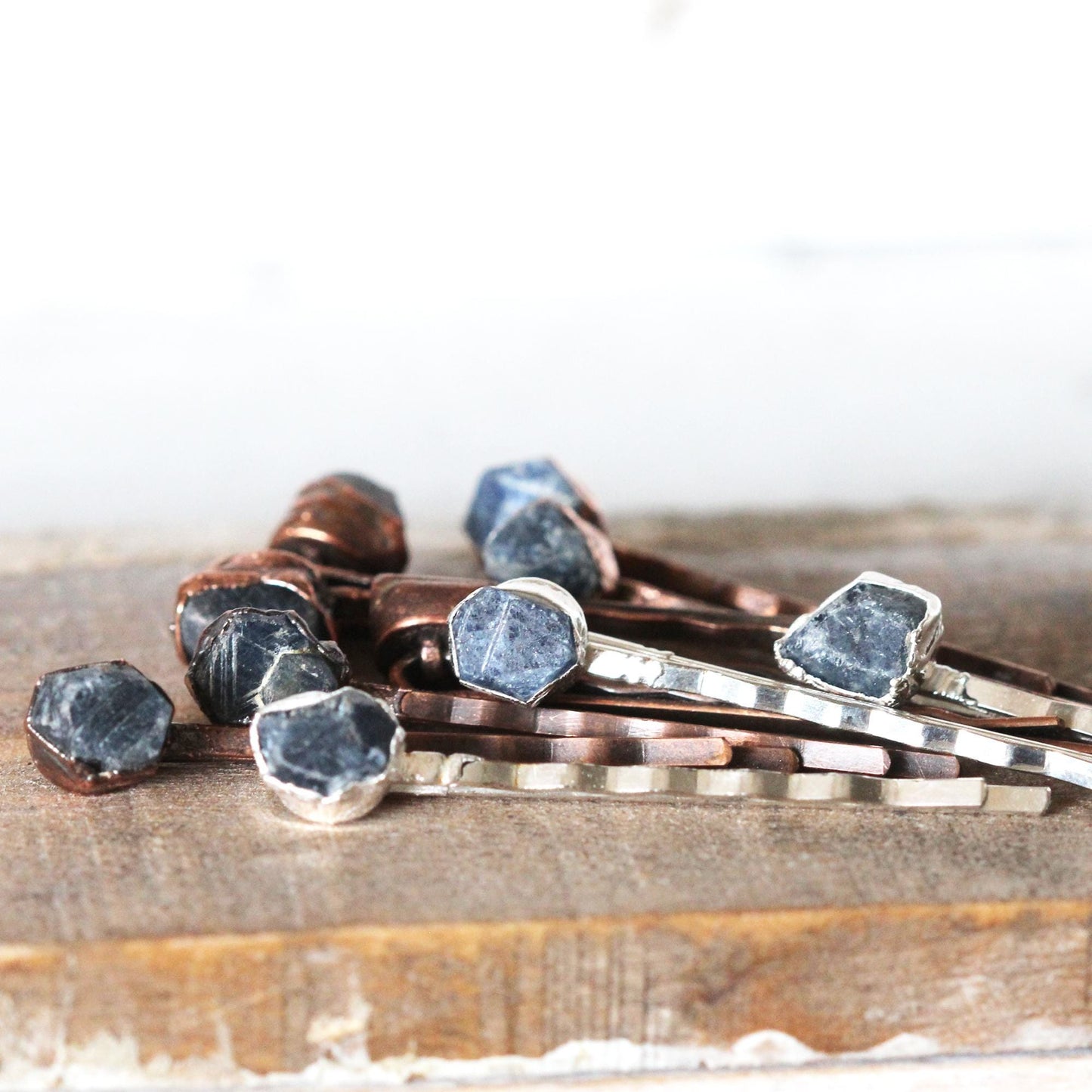 Sapphire Bobby Pin - Stone Hair Jewelry - Bridal Hair Accessory - September Birthstone - Something Blue
