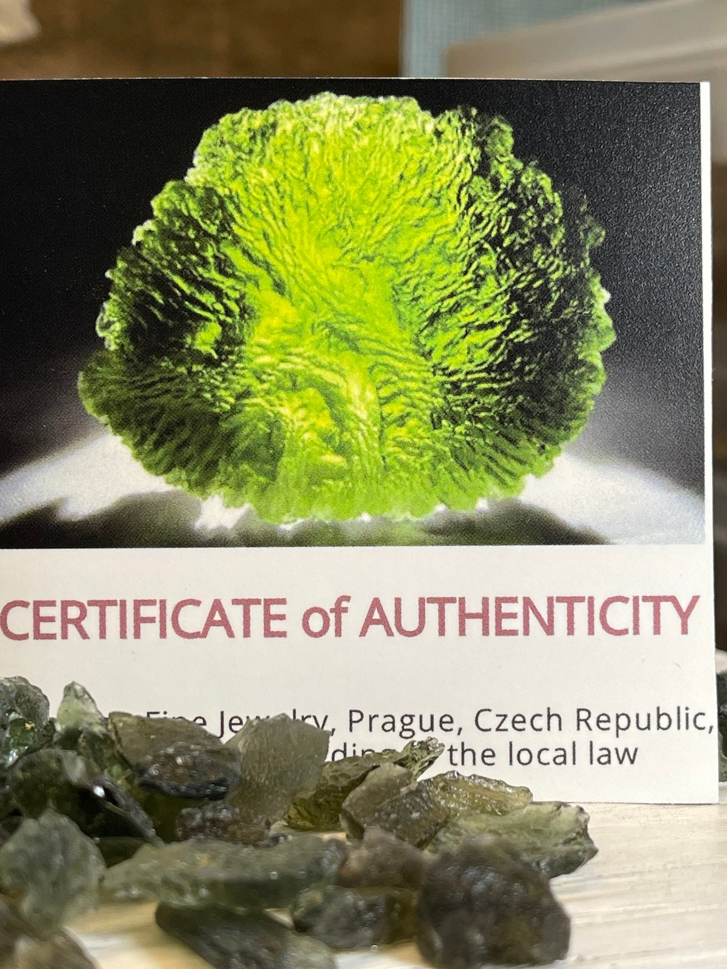 Moldavite Ring - Geekery Gift - Twist Ring - Tektite Jewelry - Genuine Moldavite