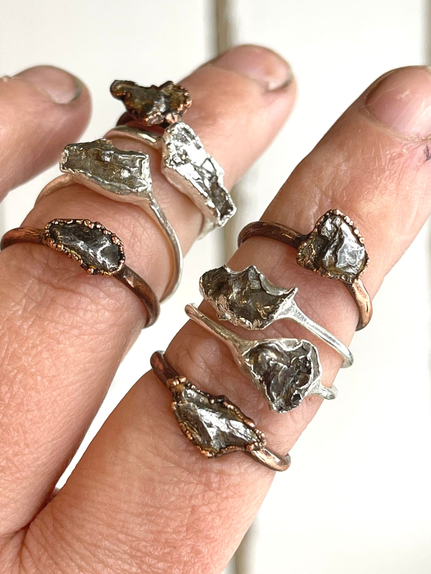 Meteorite Ring - Campo del Cielo Meteorite - Copper Ring - Geekery Collector Gift - Astronomy Gift