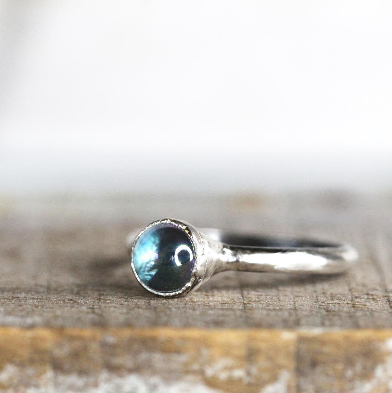 Aura Crystal Ring - Crystal Ball - Blue Sphere