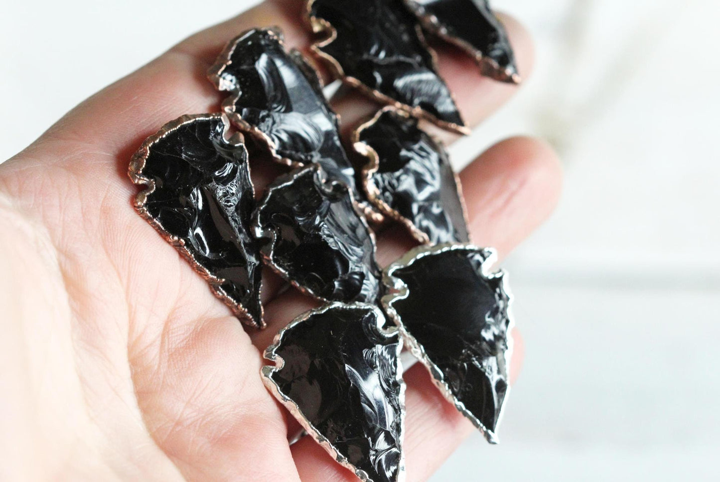 Crystal Cuff Links - Black Obsidian Cufflinks - Groomsmen Gift