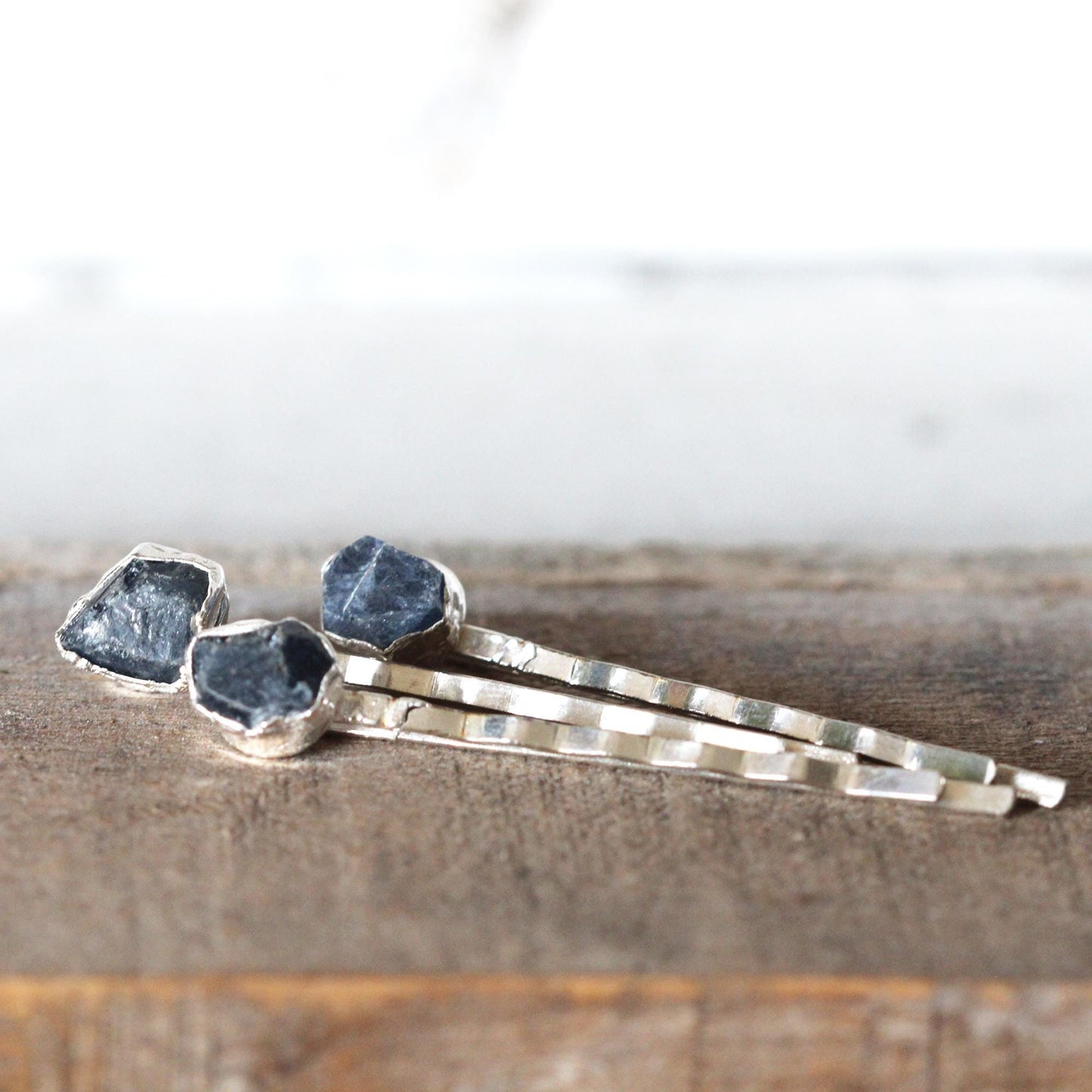Sapphire Bobby Pin - Stone Hair Jewelry - Bridal Hair Accessory - September Birthstone - Something Blue