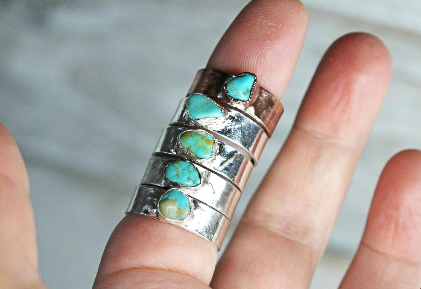 Turquoise Ring - Unisex Jewelry - December Birthstone