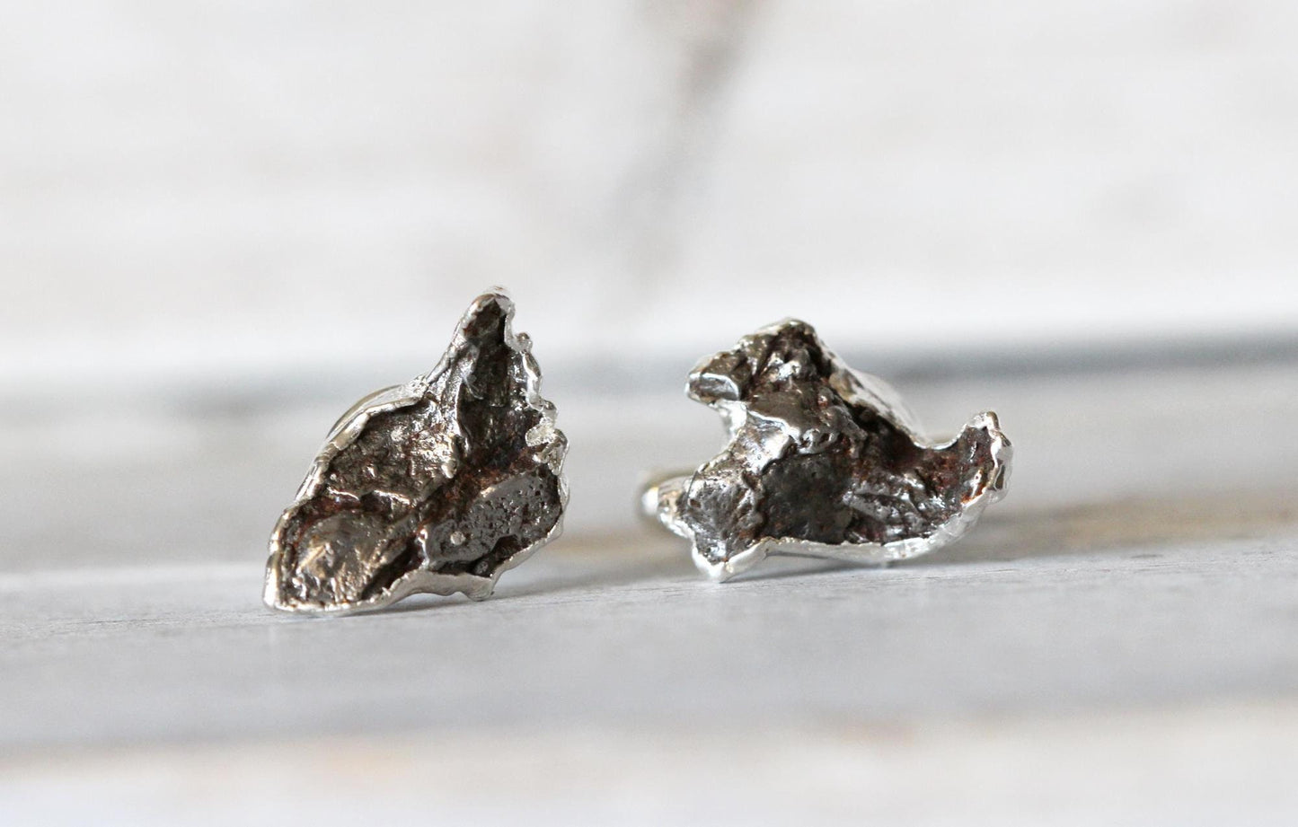 Meteorite Cuff Links - Campo del Cielo Cufflinks - Groom Cufflinks - Groomsmen Gift - Father's Day Gift