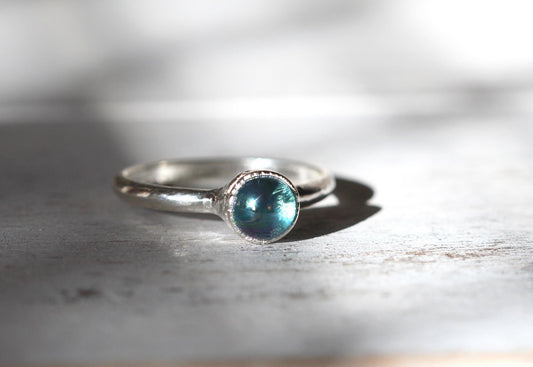Aura Crystal Ring - Crystal Ball - Blue Sphere