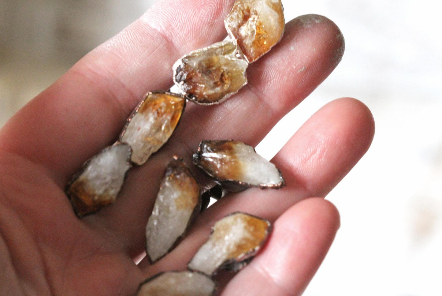 Citrine Cufflinks - Graduation Gift - Stone Cuff Links - Unique Gift for Him