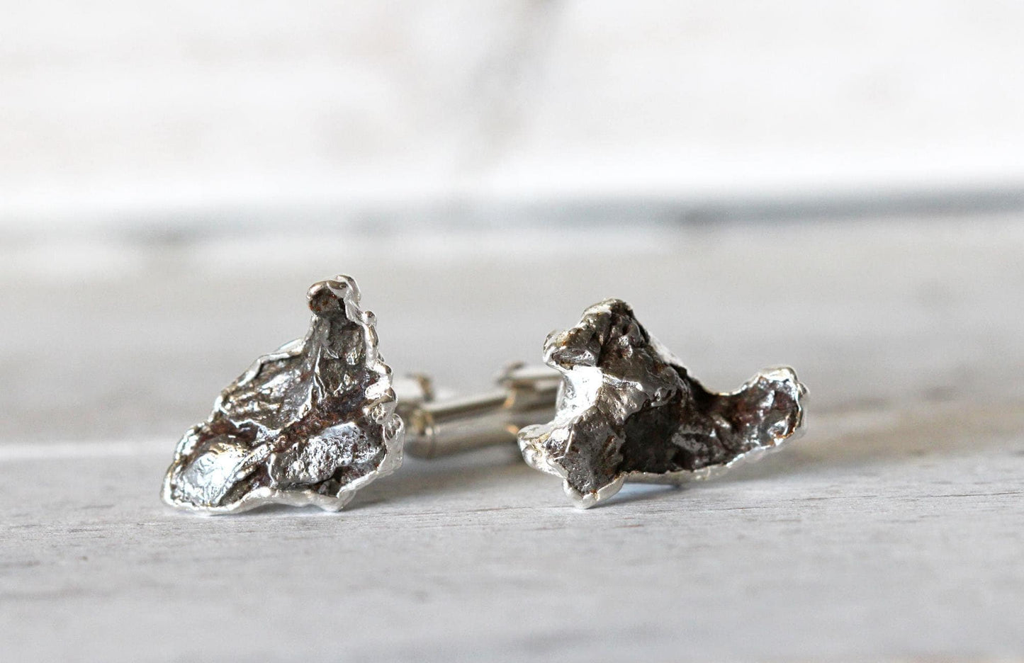 Meteorite Cuff Links - Campo del Cielo Cufflinks - Groom Cufflinks - Groomsmen Gift - Father's Day Gift