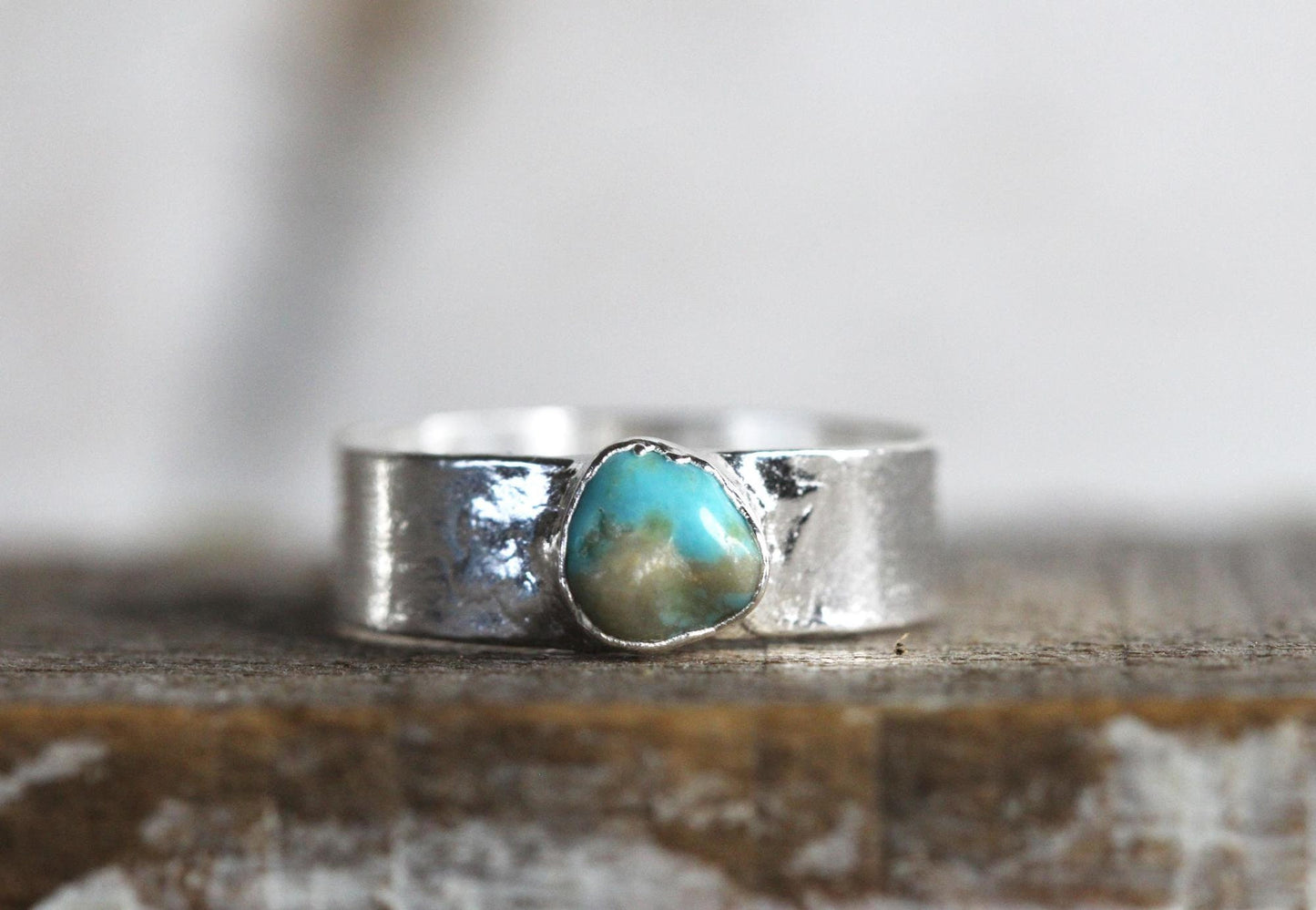 Turquoise Ring - Unisex Jewelry - December Birthstone