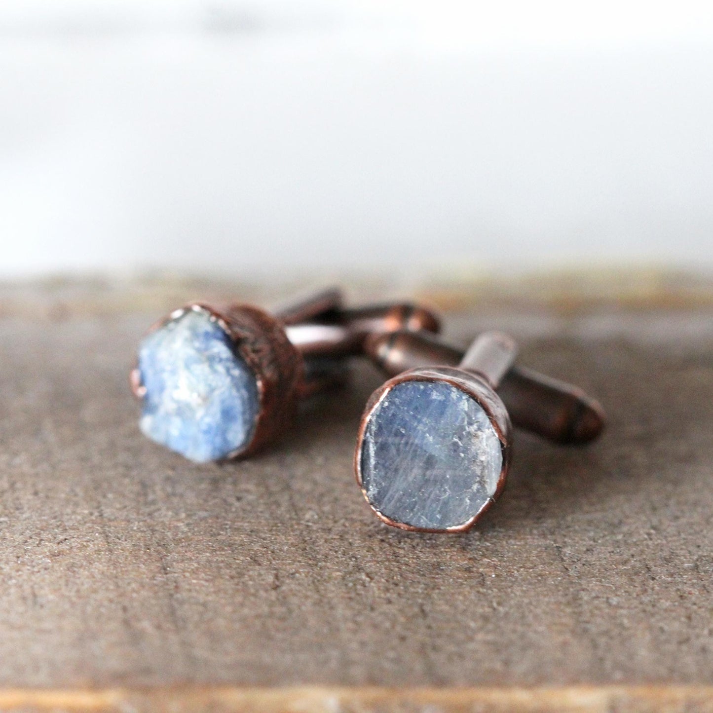 Sapphire Cuff Links - Birthstone Cufflinks - September Birthstone - Graduation Gift