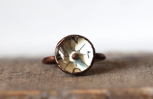 Compass Ring - Travel Jewelry - Gift for Graduate