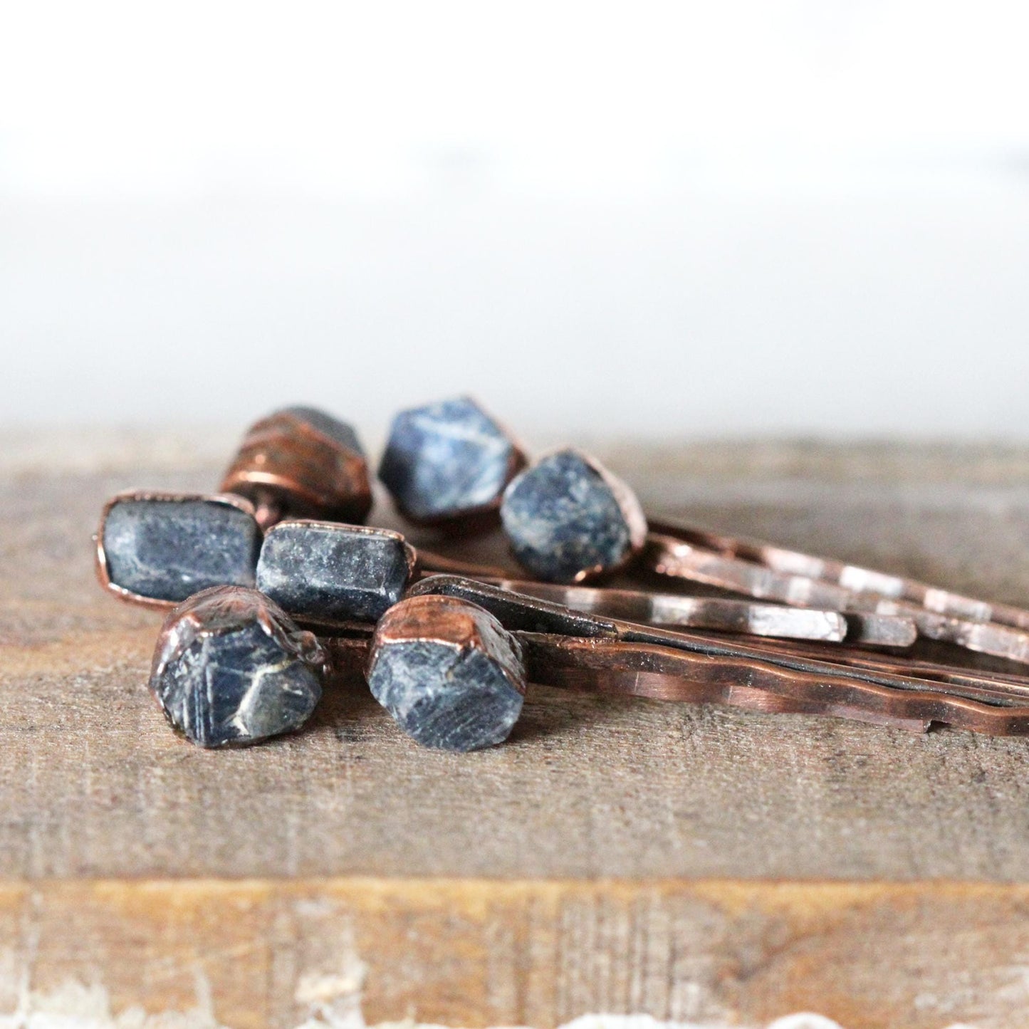 Sapphire Bobby Pin - Stone Hair Jewelry - Bridal Hair Accessory - September Birthstone - Something Blue