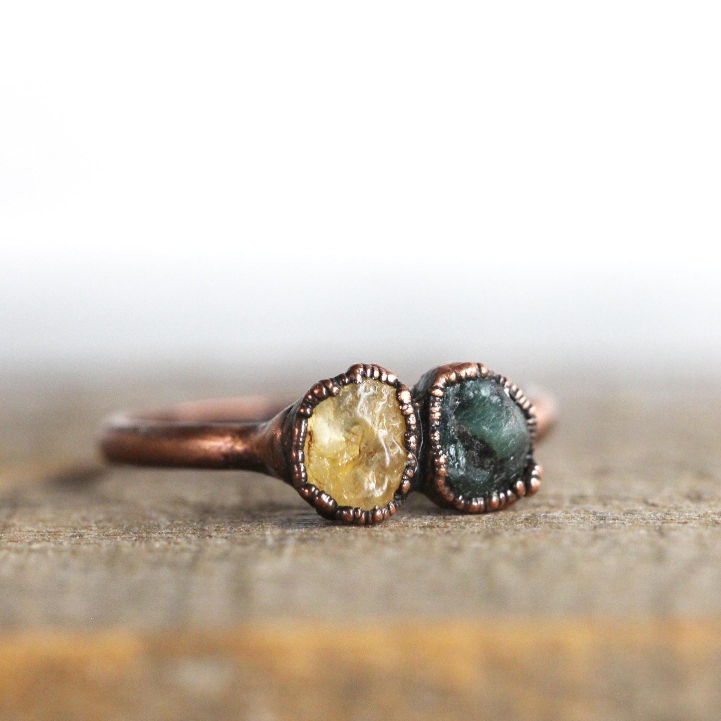 Raw Birthstone Ring - Personalized Gift for Mom - Push Present - Multi Stone Crystal Ring - Mother's Day Ring