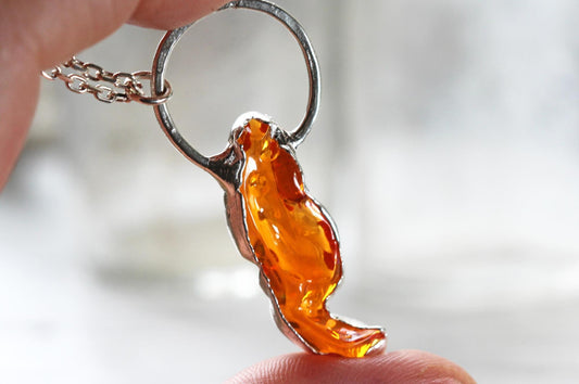 Opal Necklace - October Birthstone - Mexican Opal Pendant - Silver and Opal Jewelry