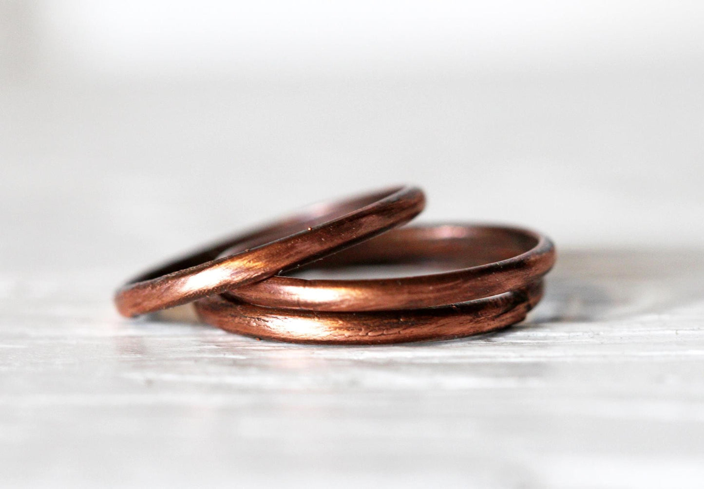 Simple Stacking Ring - Solid Copper Stacker - Minimalist Jewelry