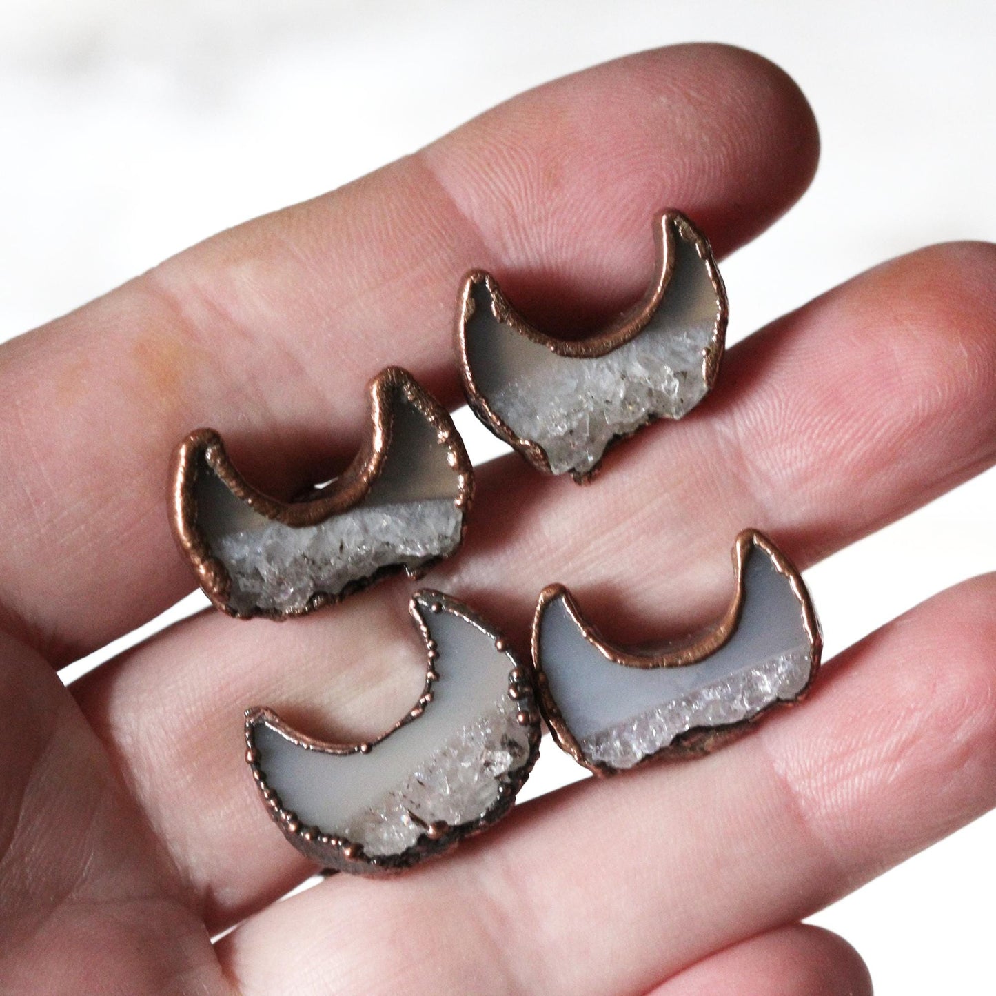 Amethyst Cuff Links - Groomsmen Gift - Half Moon Cufflinks - Men's Jewelry