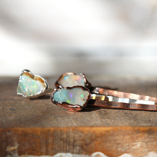 Opal Bobby Pin - Stone Hair Jewelry - Bridal Hair Accessory - October Birthstone