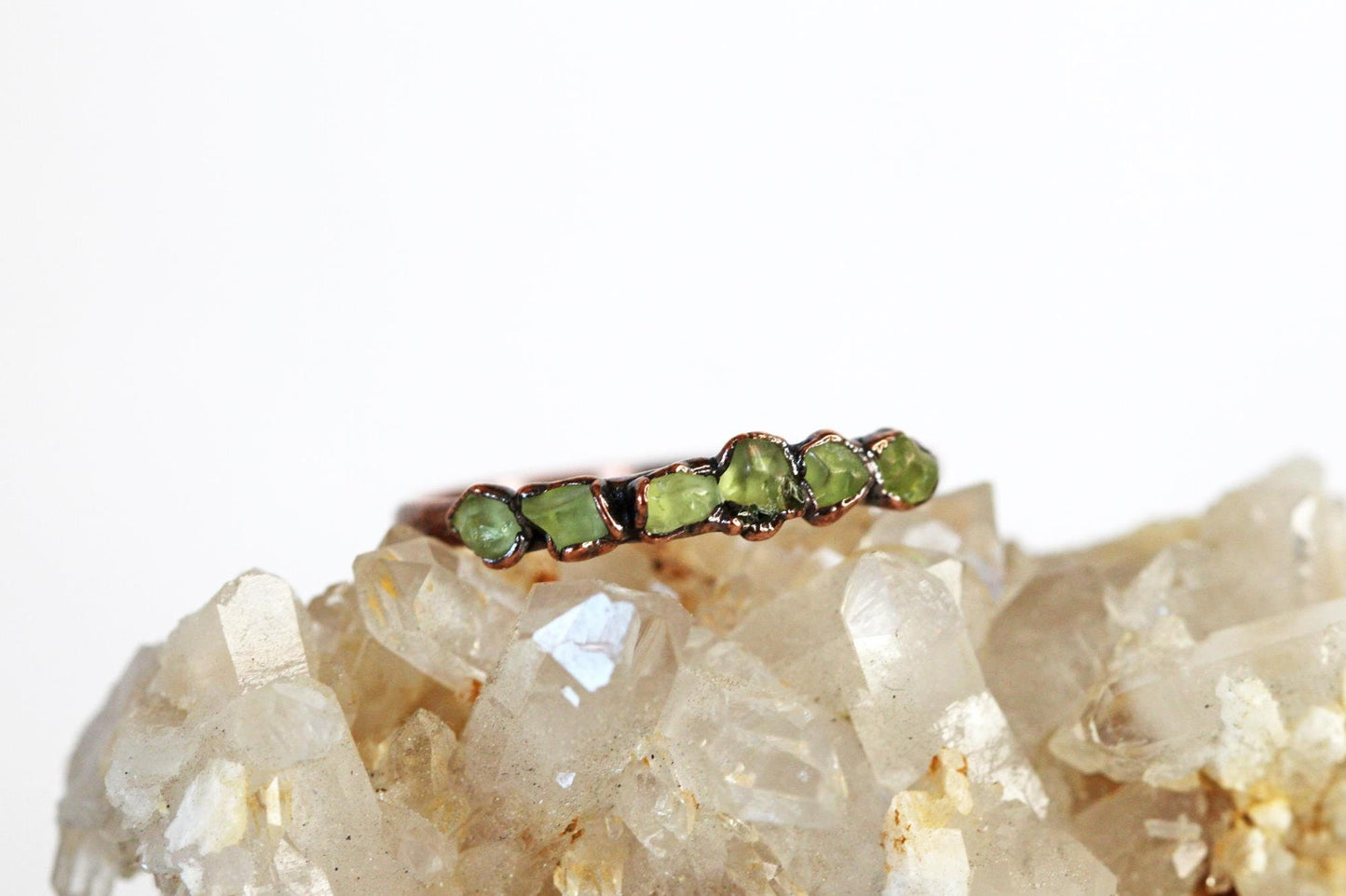 Peridot Ring - August Birthstone - Simple Stone Stacker
