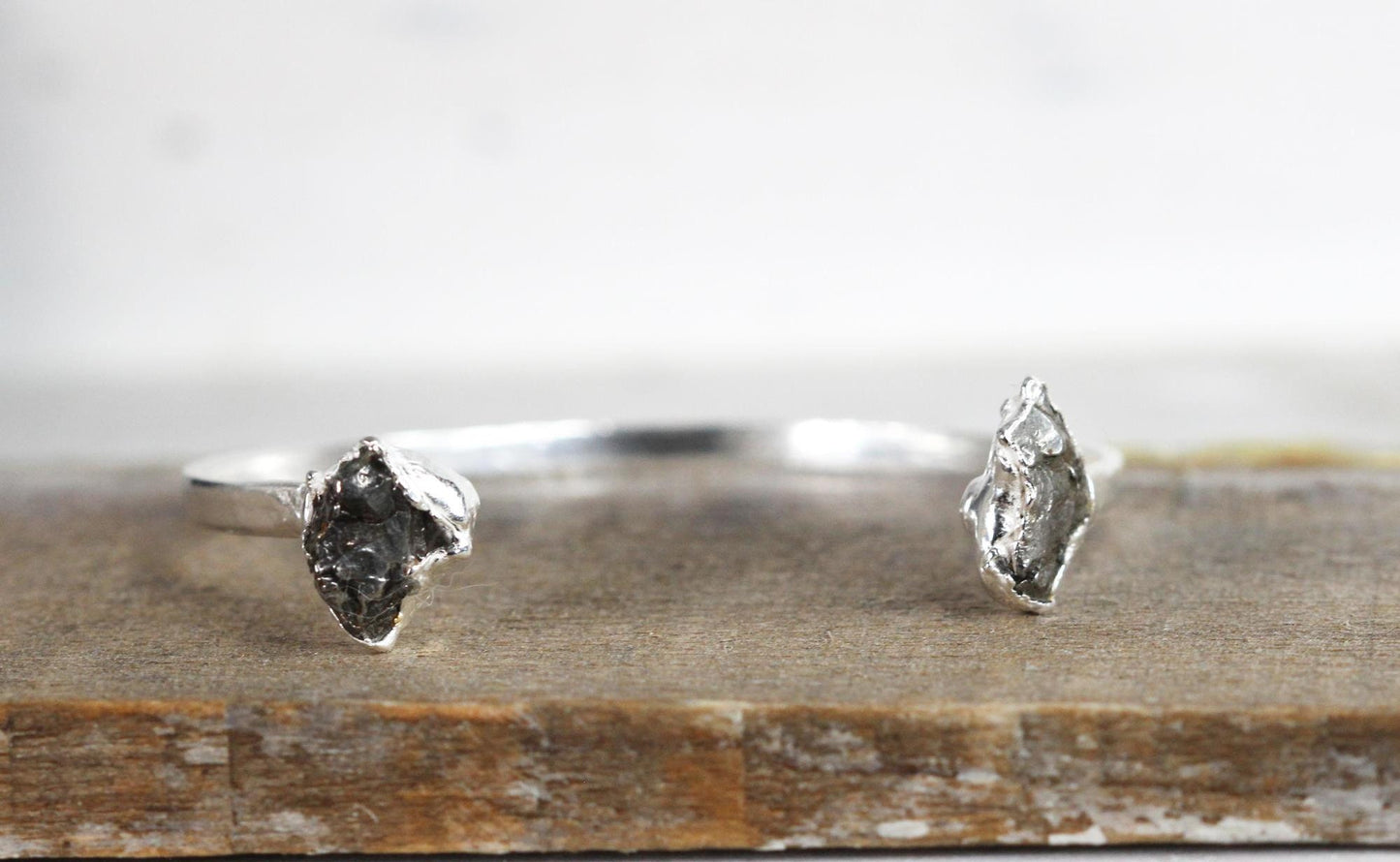 Meteorite Bracelet - Campo de Cielo - Open Cuff - Geekery Gift