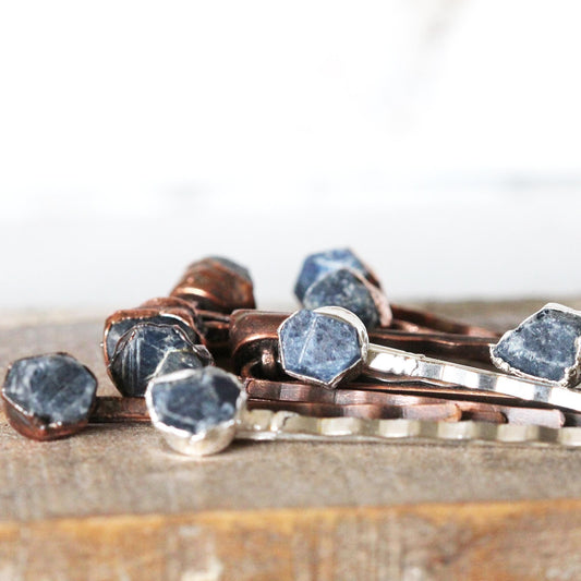 Sapphire Bobby Pin - Stone Hair Jewelry - Bridal Hair Accessory - September Birthstone - Something Blue