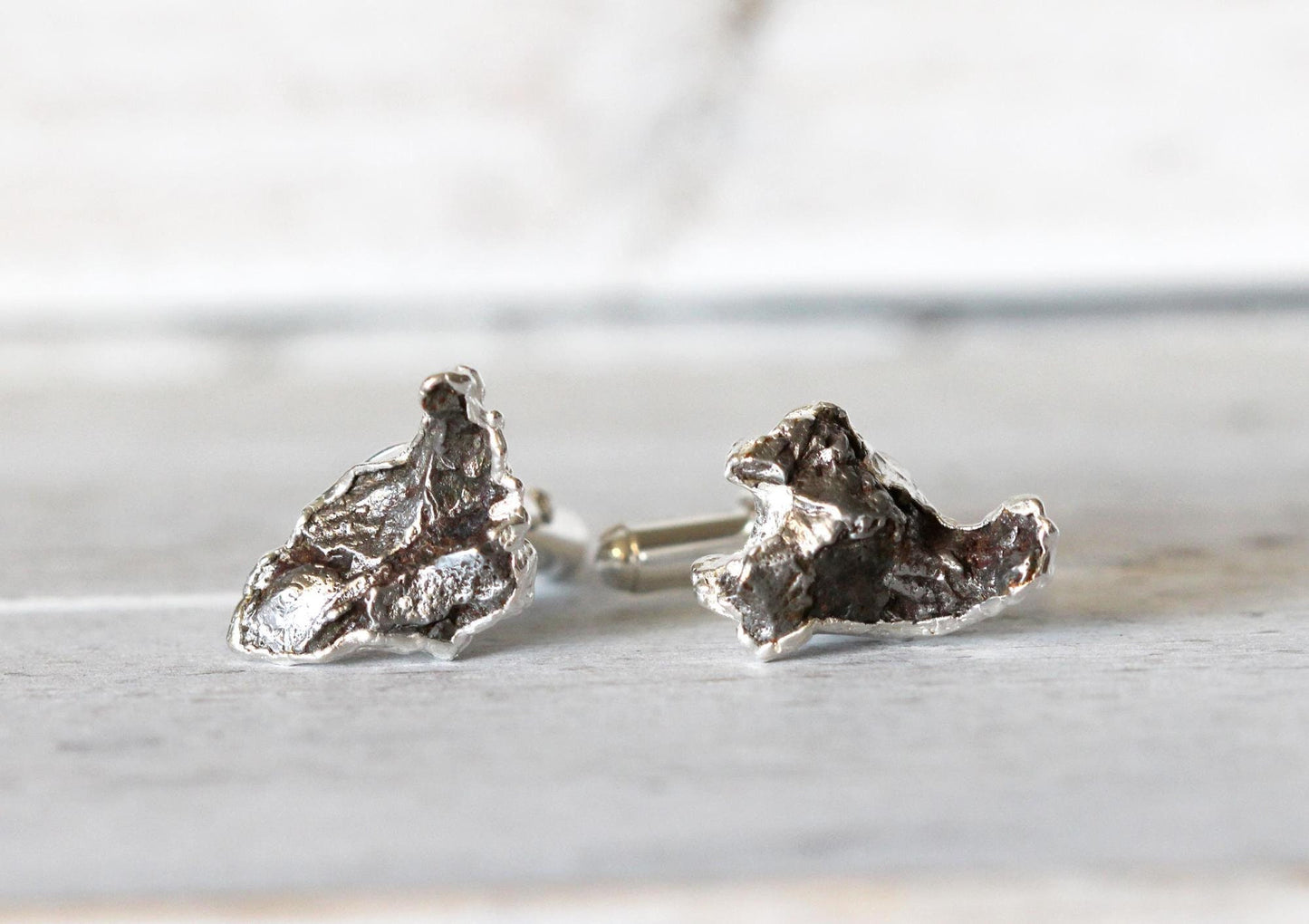 Meteorite Cuff Links - Campo del Cielo Cufflinks - Groom Cufflinks - Groomsmen Gift - Father's Day Gift