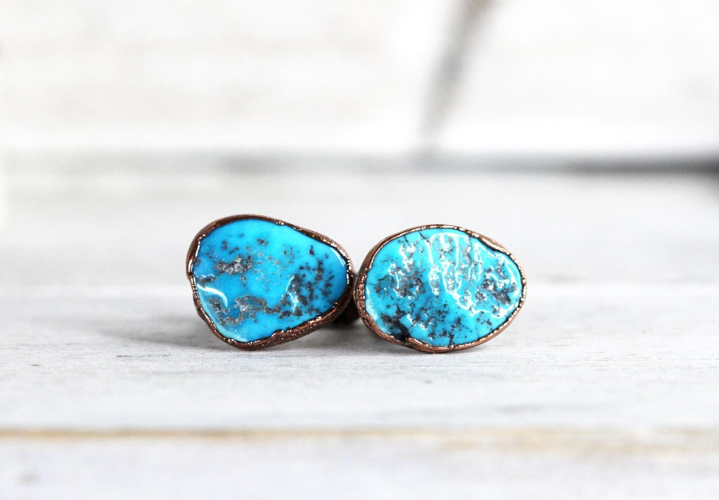 Turquoise Cuff Links - Groomsmen Gift - Stone Jewelry for Men - Stone Cufflinks