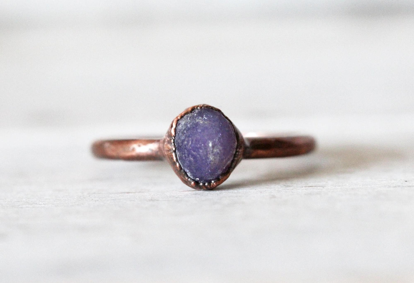 Grape Stone Ring - Electroformed - Agate Jewelry