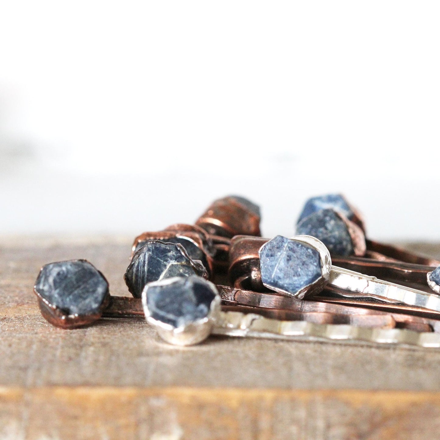 Sapphire Bobby Pin - Stone Hair Jewelry - Bridal Hair Accessory - September Birthstone - Something Blue
