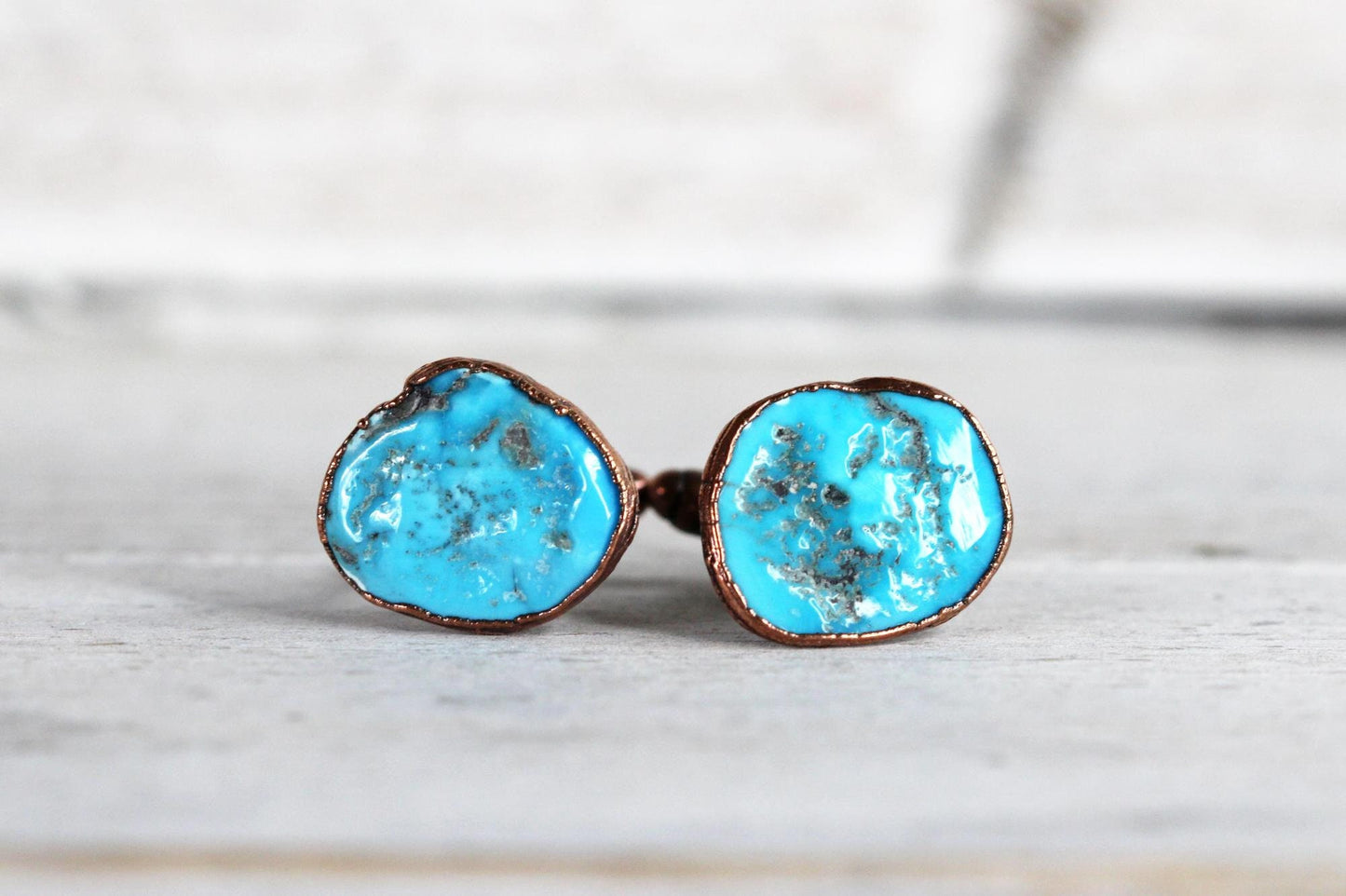 Turquoise Cuff Links - Groomsmen Gift - Stone Jewelry for Men - Stone Cufflinks