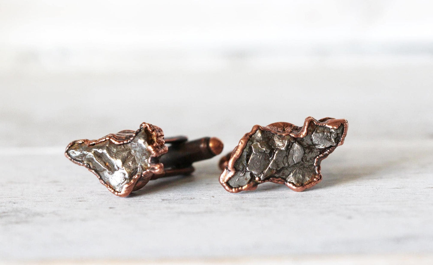 Meteorite Cuff Links - Campo del Cielo Cufflinks - Groom Cufflinks - Groomsmen Gift - Father's Day Gift