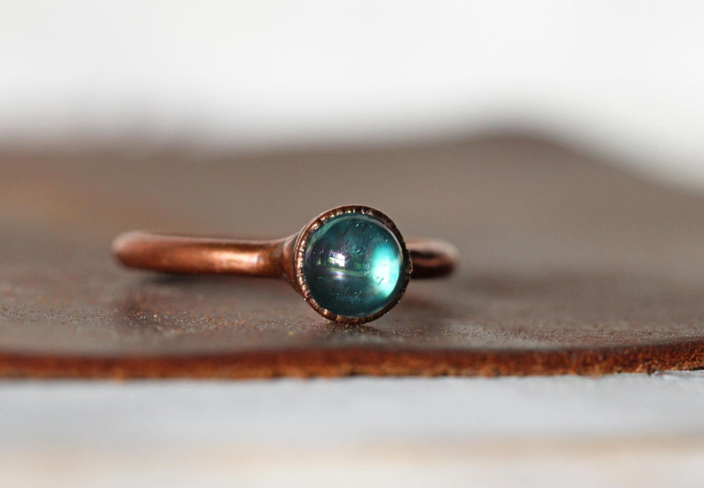 Aura Crystal Ring - Crystal Ball - Blue Sphere