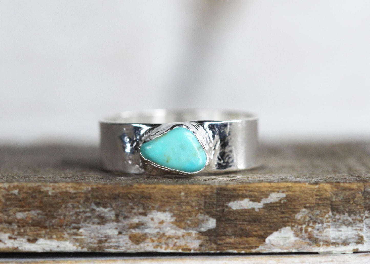 Turquoise Ring - Unisex Jewelry - December Birthstone