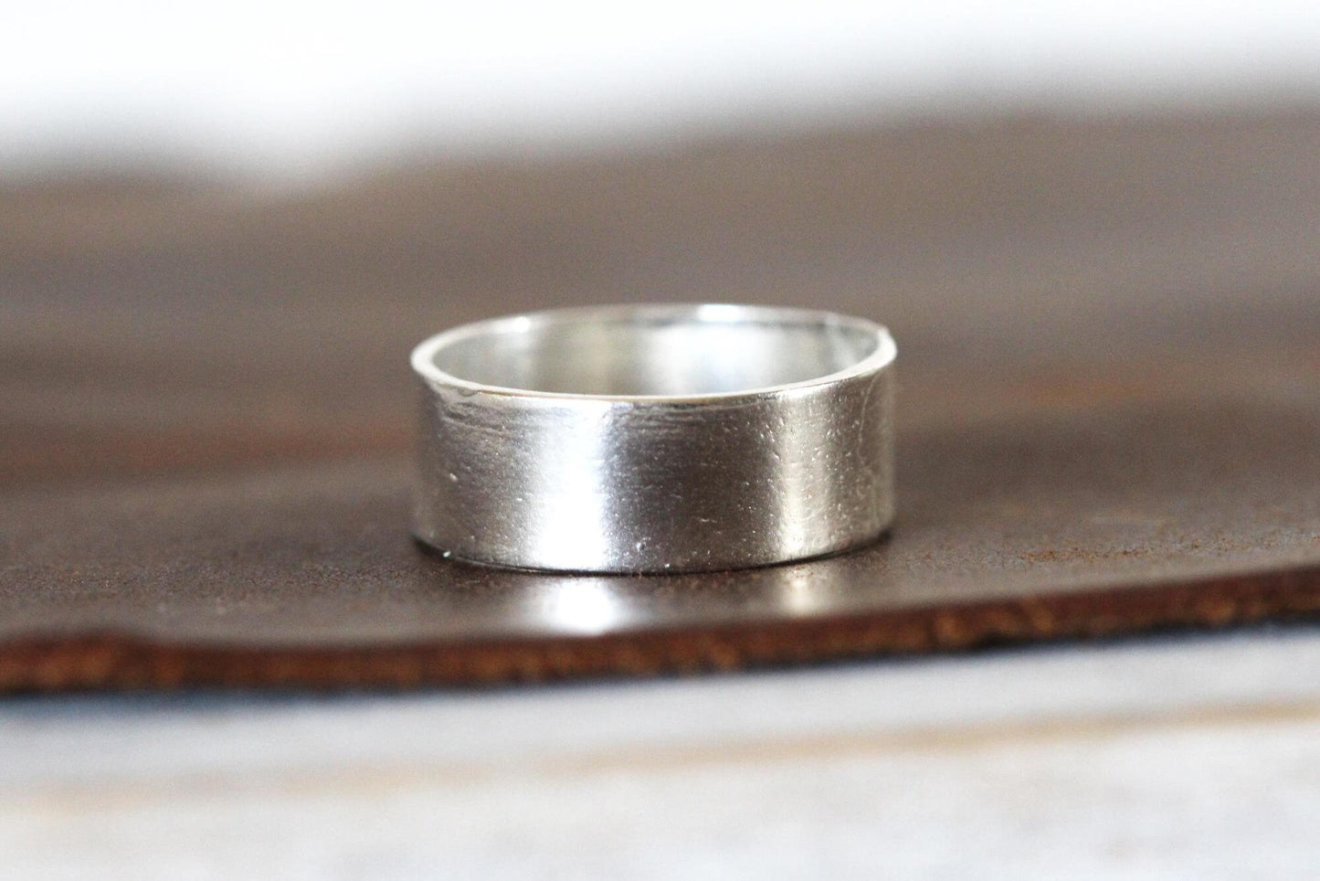Simple Stacking Ring - Wide Band Stacker - Unisex Jewelry