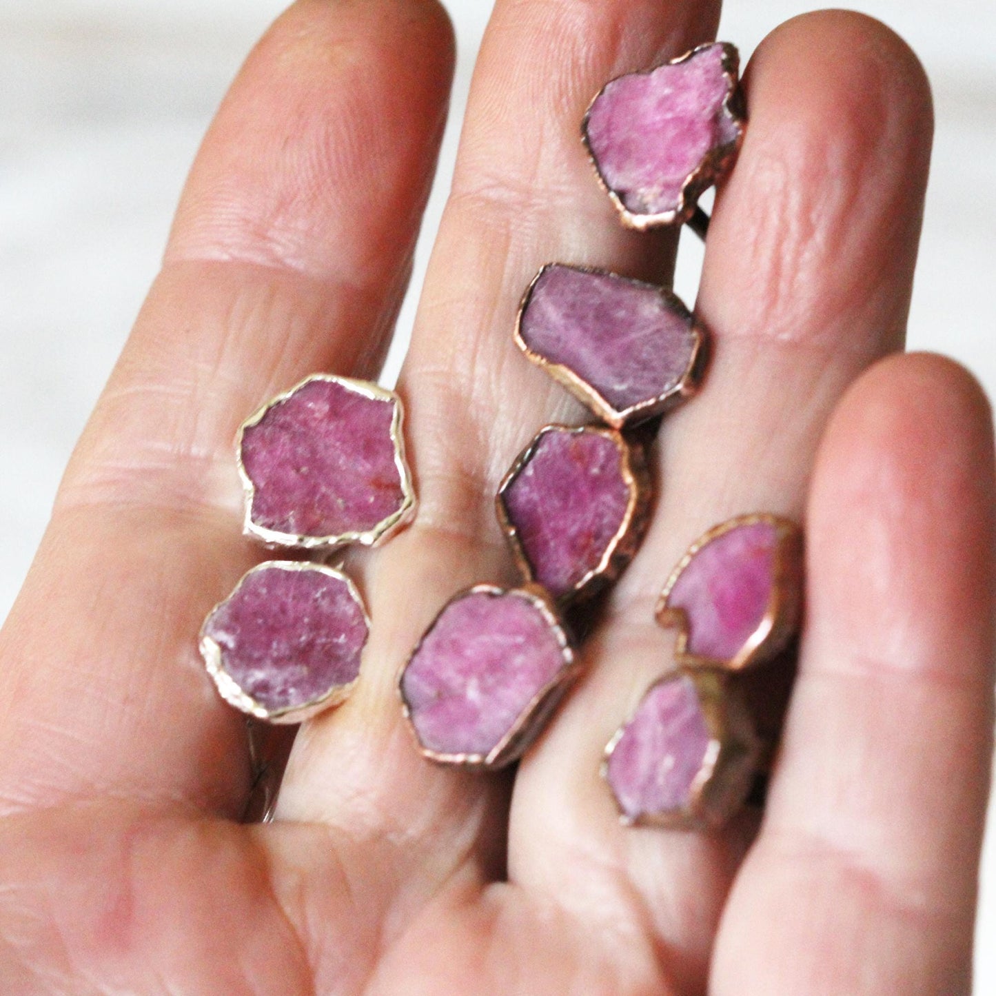 Ruby Cufflinks - Copper Cuff Links - Best Man Wedding Gift