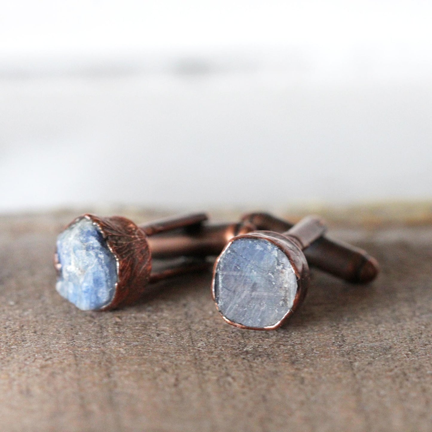 Sapphire Cuff Links - Birthstone Cufflinks - September Birthstone - Graduation Gift