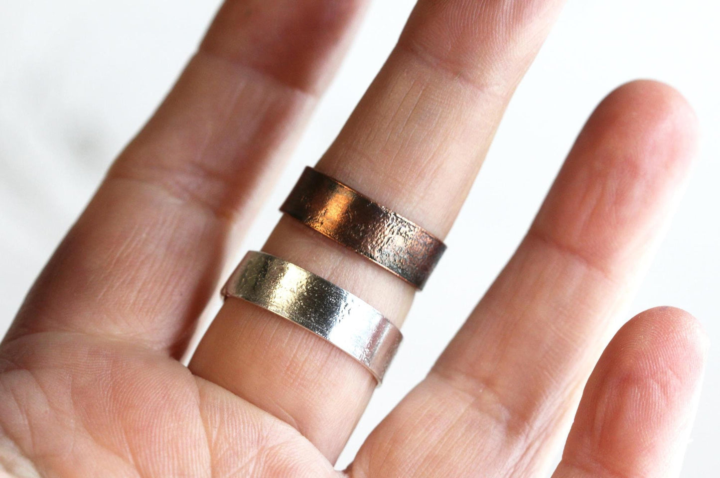 Simple Stacking Ring - Wide Band Stacker - Unisex Jewelry