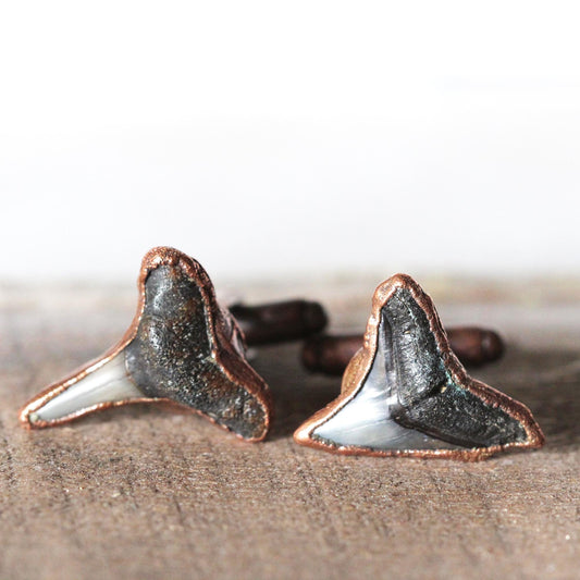 Shark Tooth Cufflinks - Graduation Gift - Sailing Gift - Gift For Him